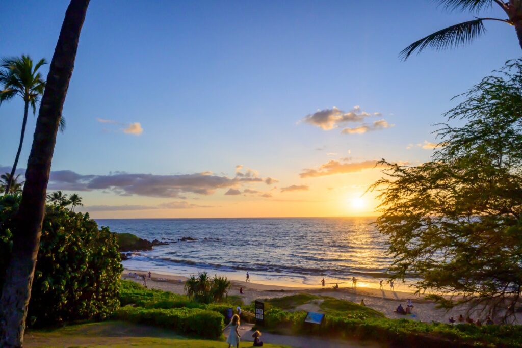 Sunset over Wailea Beach